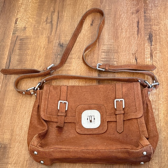 Longchamp Brown Leather Crossbody Bag